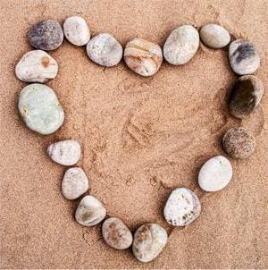 rocks-in-a-heart-shape